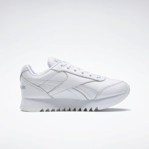 Reebok Royal Classic Jogger 2.0 Platform Turnschuhe Kinder - Weiß/Silber Metal - DE 201-SWB